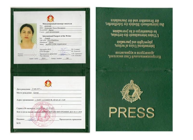 Uluslararası Yazarlar Birlıynin Pasportu