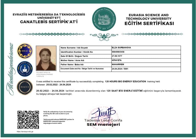 Bıoenerji Sertifika